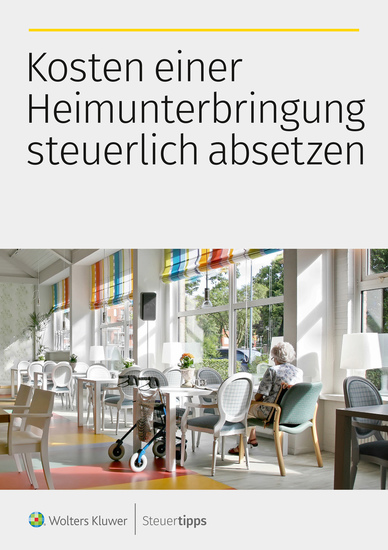 Kosten einer Heimunterbringung steuerlich absetzen - cover