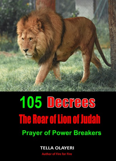 105 Decrees The Roar of Lion of Judah - Prayer of Power Breakers - cover