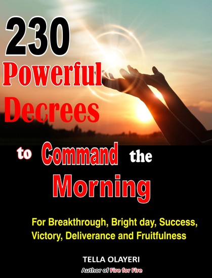 230 Powerful Decrees to Command the Morning for Breakthrough Bright Day Success Victory Deliverance and Fruitfulness - cover