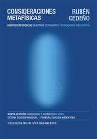 Consideraciones Metafísicas