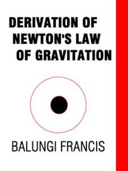 Derivation of Newton's Law of Gravitation - cover
