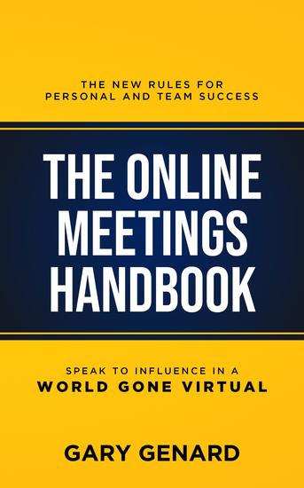 The Online Meetings Handbook - The New Rules for Personal and Team Success - cover
