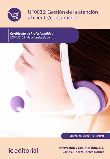 Gestión de la atención al cliente consumidor COMV0108 - cover