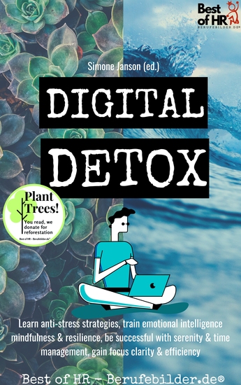 Digital Detox - Learn anti-stress strategies train emotional intelligence mindfulness & resilience be successful with serenity & time management gain focus clarity & efficiency - cover