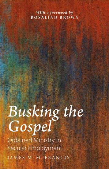 Busking the Gospel - Ordained Ministry in Secular Employment - cover