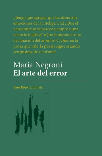 El arte del error - cover