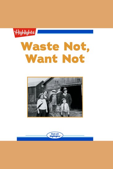 Waste Not Want Not - cover