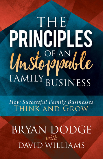 The Principles of an Unstoppable Family Business - How Successful Family Businesses Think and Grow - cover