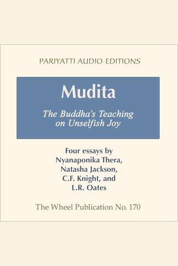 Mudita - The Buddha's Teaching on Unselfish Joy - cover