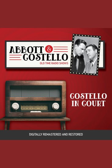 Abbott and Costello: Costello in Court - cover