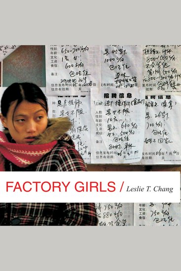 Factory Girls - From Village to City in a Changing China - cover