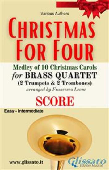 (Score) Christmas for four - Brass Quartet - Medley of 10 Christmas Carols - cover