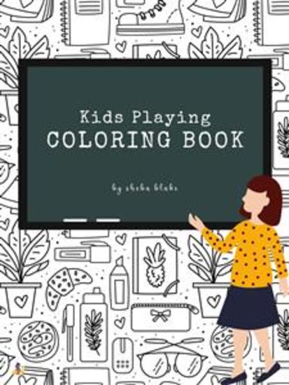 Kids Playing Coloring Book for Kids Ages 3+ (Printable Version) - cover