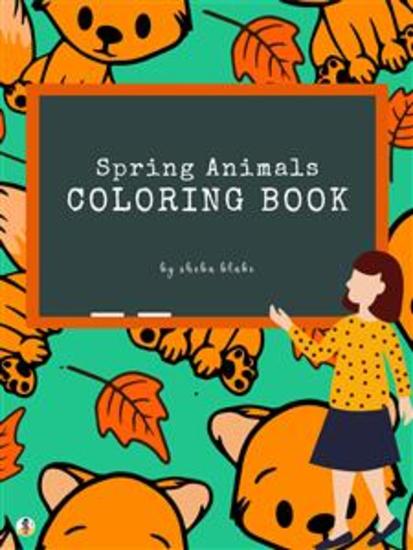 Spring Animals Coloring Book for Kids Ages 3+ (Printable Version) - cover