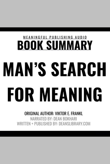 Summary: Man's Search for Meaning by Viktor E Frankl - cover