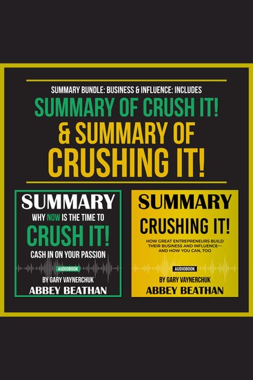 Summary Bundle: Business & Influence: Includes Summary of Crush It! & Summary of Crushing It! by Gary Vaynerchuk - cover