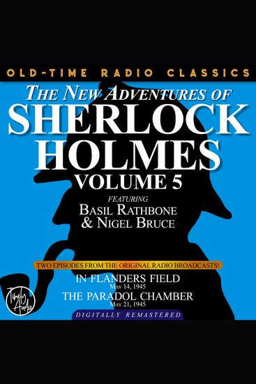 New adventures of sherlock holmes volume 5 the - episode 1: in flanders field episode 2: the paradol chamber - cover