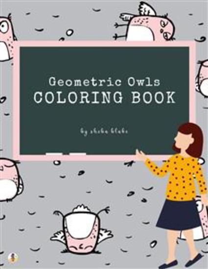 Geometric Owls Coloring Book for Teens (Printable Version) - cover