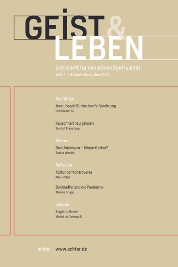 Geist & Leben 4 2021 - Zeitschrift für christliche Spiritualität - cover