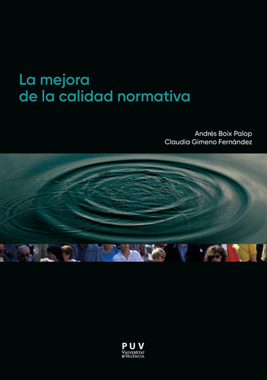 La mejora de la calidad normativa - Estudio comparado de procedimientos para la elaboración de normas e instrumentos para la mejora y evaluación de su calidad - cover