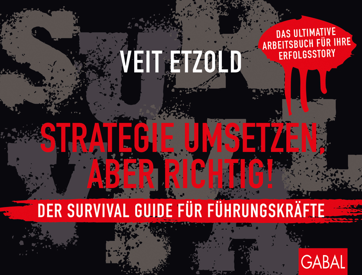 Strategie umsetzen aber richtig! Der Survival Guide für Führungskräfte - Das ultimative Arbeitsbuch für Ihre Erfolgsstory - cover
