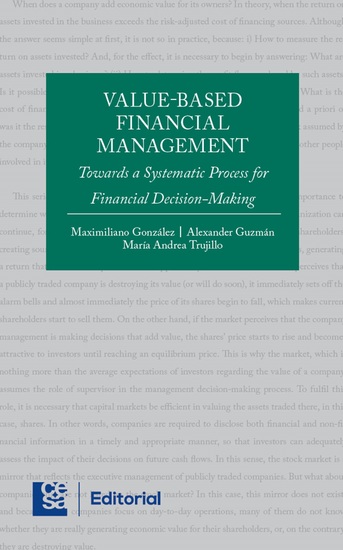 Value-based financial management - Towards a Systematic Process for Financial Decision - Making - cover