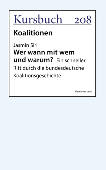 Wer wann mit wem und warum? - Ein schneller Ritt durch die bundesdeutsche Koalitionsgeschichte - cover