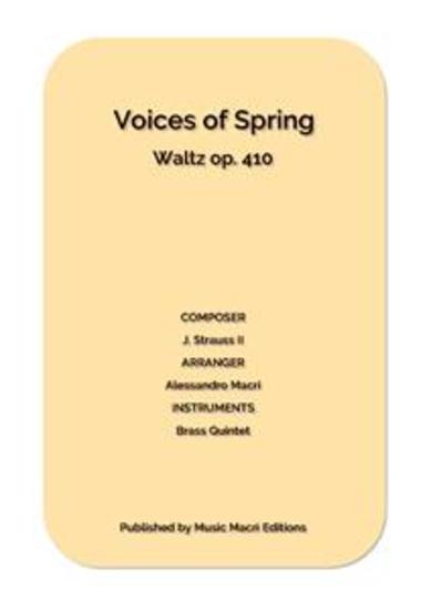 Voices of Spring Waltz op 410 by J Strauss II - for Brass Quintet - cover