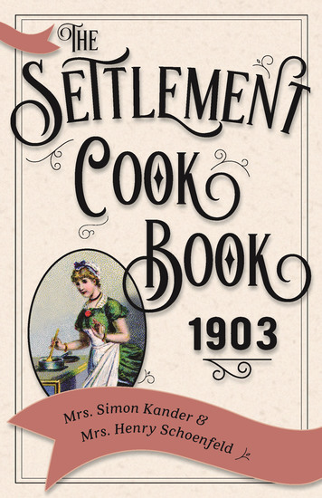 The Settlement Cook Book 1903 - cover