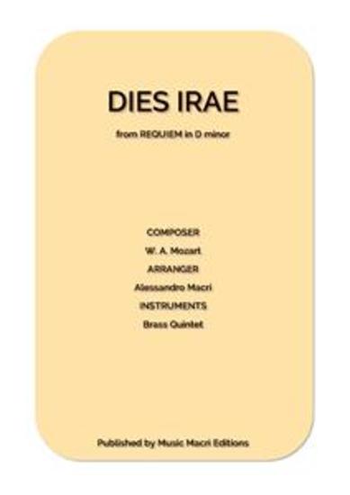DIES IRAE from REQUIEM by W A Mozart - for Brass Quintet - cover