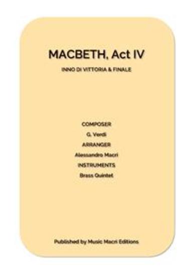 INNO DI VITTORIA & FINALE from MACBETH - Act IV - for Brass Quintet - cover