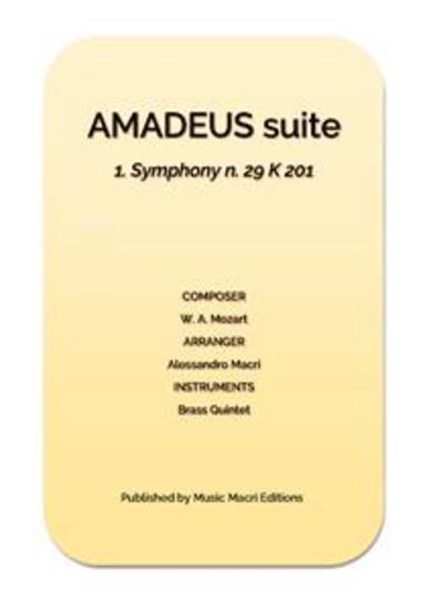AMADEUS suite - 1 Symphony n 29 - for Brass Quintet - cover