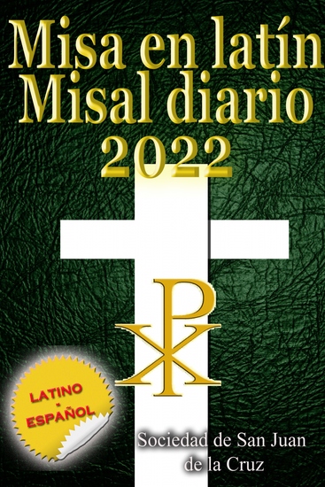 Misa en latín Misal diario 2022 latino-español en orden todos los días - cover