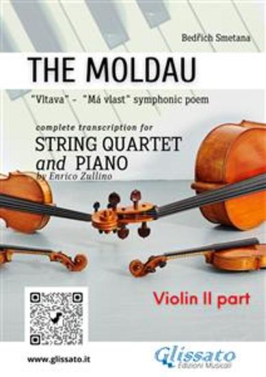 Violin II part of "The Moldau" for String Quartet and Piano - "Vltava" - "Má vlast" symphonic poem - cover