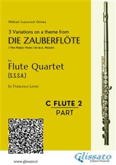 C soprano Flute 2: 3 Variations on a theme from "Die Zauberflöte" - Flute Quartet - cover