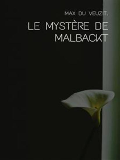 Le mystère de Malbackt - cover
