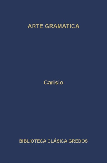 Arte gramática Libro I - cover