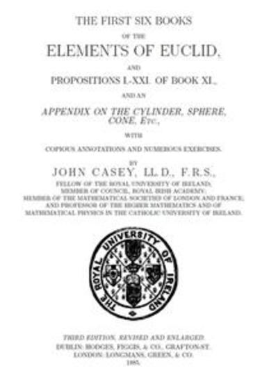 The First Six Books Of The Elements Of Euclid - cover