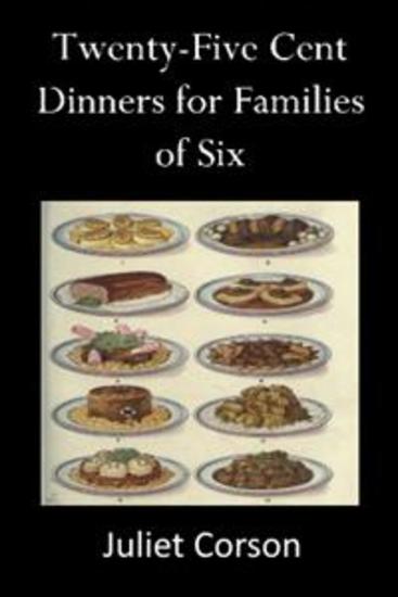 Twenty Five Cent Dinners For Families - cover