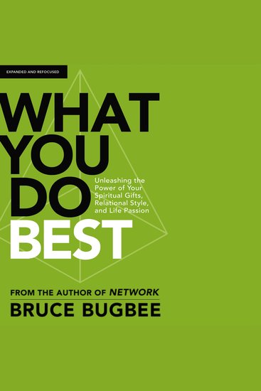 What You Do Best - Unleashing the Power of Your Spiritual Gifts Relational Style and Life Passion - cover