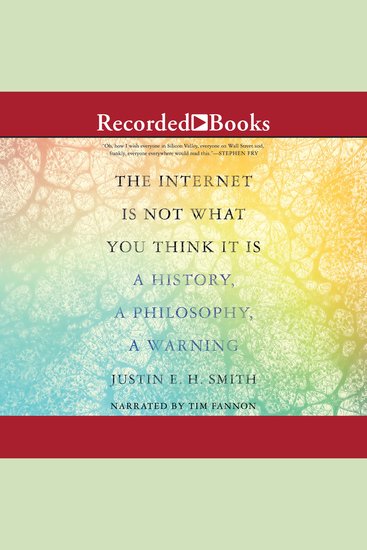 The Internet Is Not What You Think It Is - A History a Philosophy a Warning - cover