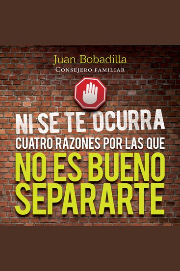 NI SE TE OCURRA - Cuatro Razones Por Las Cuales No Es Bueno Que Te Separes - cover