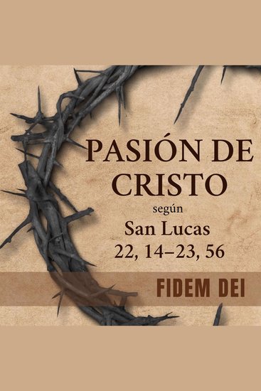 Pasion De Cristo - Lucas 22 14 – 23 56 - cover