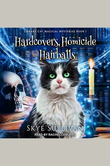 Hardcovers Homicide and Hairballs - A Paranormal Cozy Mystery - cover