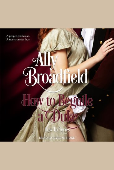 How to Beguile a Duke - cover