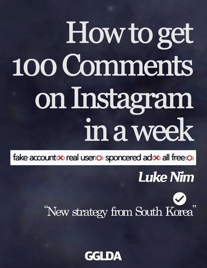 How to Get 100 Comments on Instagram in a Week - New Strategy from South Korea (Likes Followers) - cover