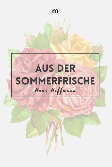 Aus der Sommerfrische - cover