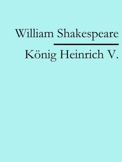 Heinrich V - cover