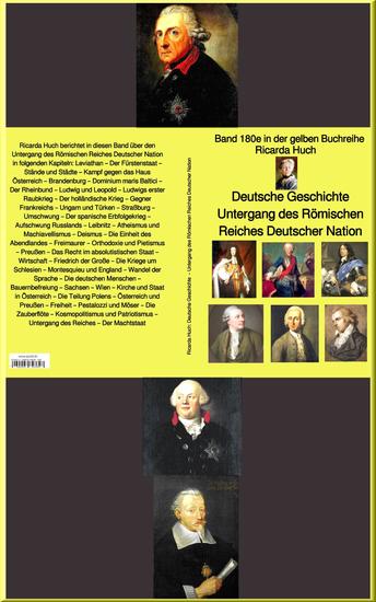 Ricarda Huch: Deutsche Geschichte – Untergang des Römischen Reiches Deutscher Nation – bei Jürgen Ruszkowski - Band 180e in der gelben Buchreihe - cover