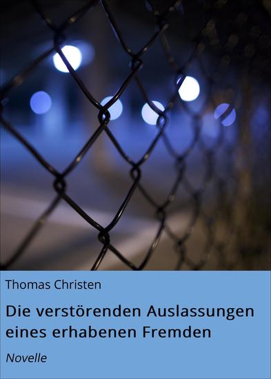 Die verstörenden Auslassungen eines erhabenen Fremden - Novelle - cover